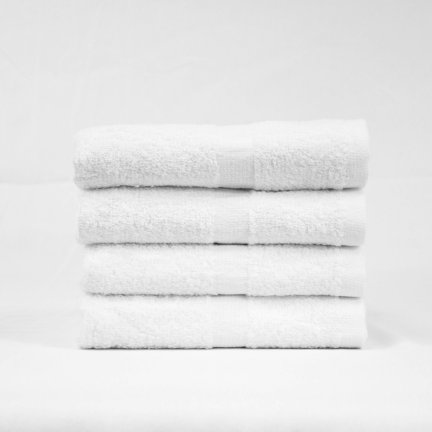Stack of 16x27 White Premium Hand Towels