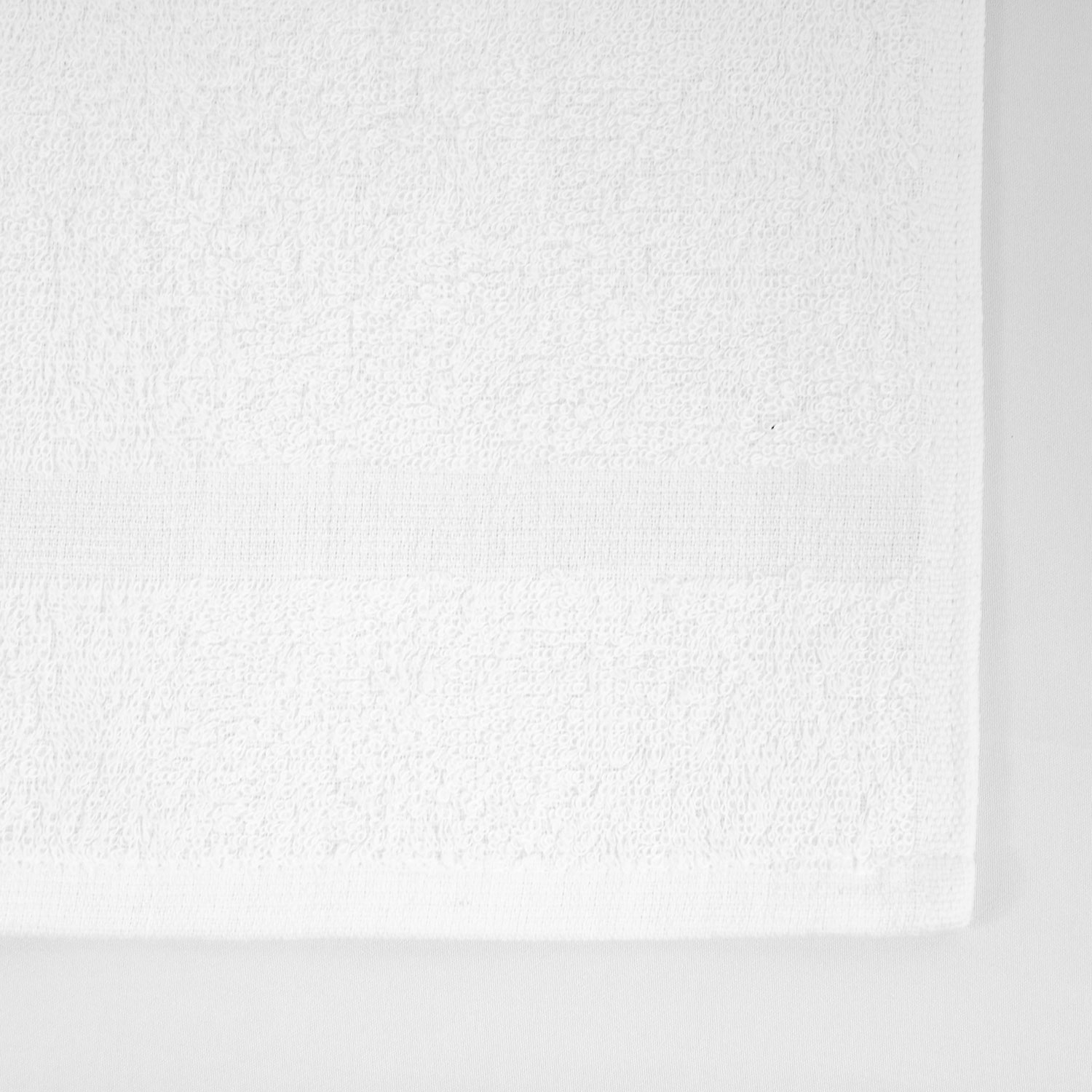 Flat Closeup of 16x27 White Premium Hand Towels
