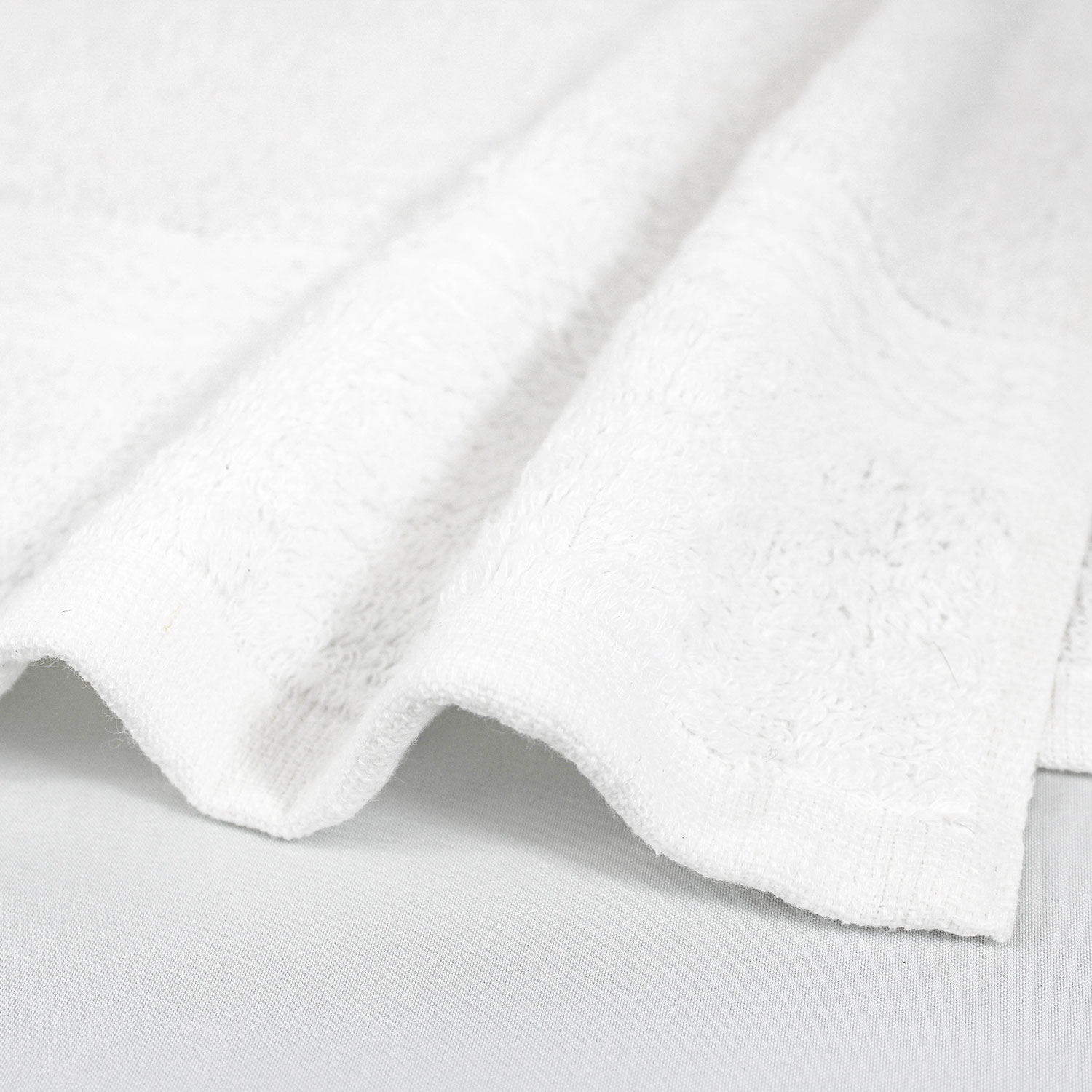 Closeup of 16x30 White Hand Towels Premium