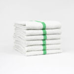 17x20 Green Center Stripe Bar Mop Towels