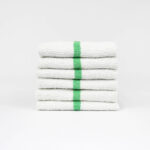 17x20 Green Center Stripe Bar Mop Towels