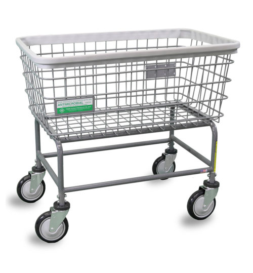 Wire laundry cart, R&B Wire 200FANTI Antimicrobial Large Capacity Laundry Cart