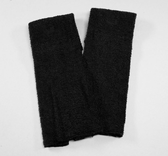 Black Football Towel