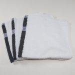 Black Center Stripe Workout towel