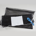 20x30 Mesh Bags Rubber Ties Black