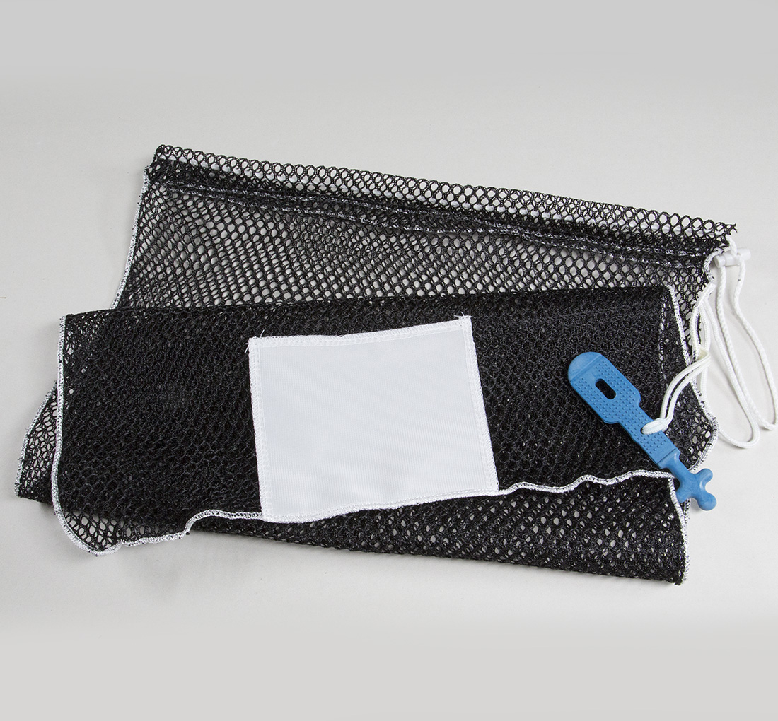 Texon Towel 20x30 Mesh Zippered Laundry Bag - Black