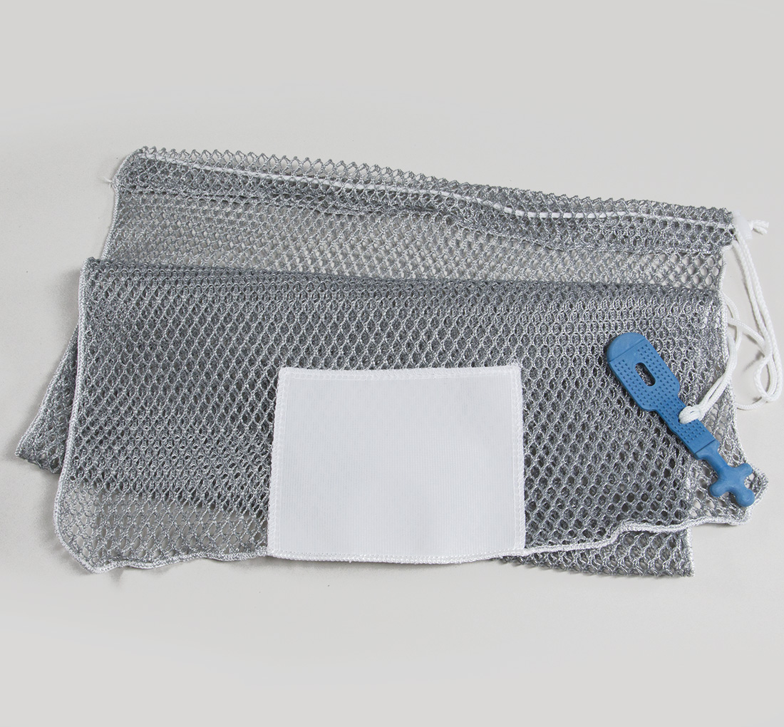 The Container Store Mesh Laundry Bag Dark Grey, 24-1/2 x 32 H