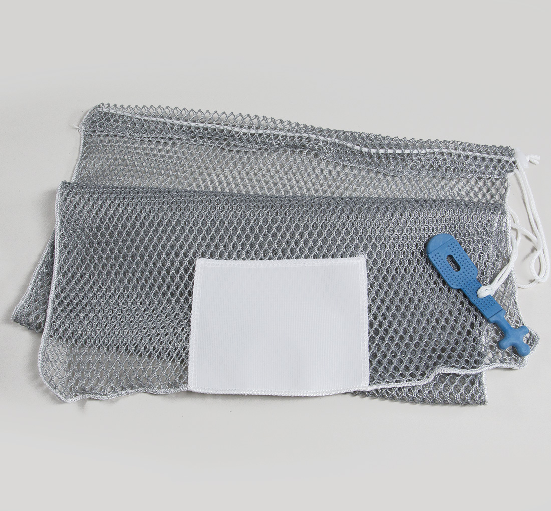 Mesh Laundry Bag with Rubber Closure, Buy Wholesale