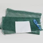 20x30 Mesh Bags Rubber Ties Green