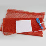 20x30 Mesh Bags Rubber Ties Orange