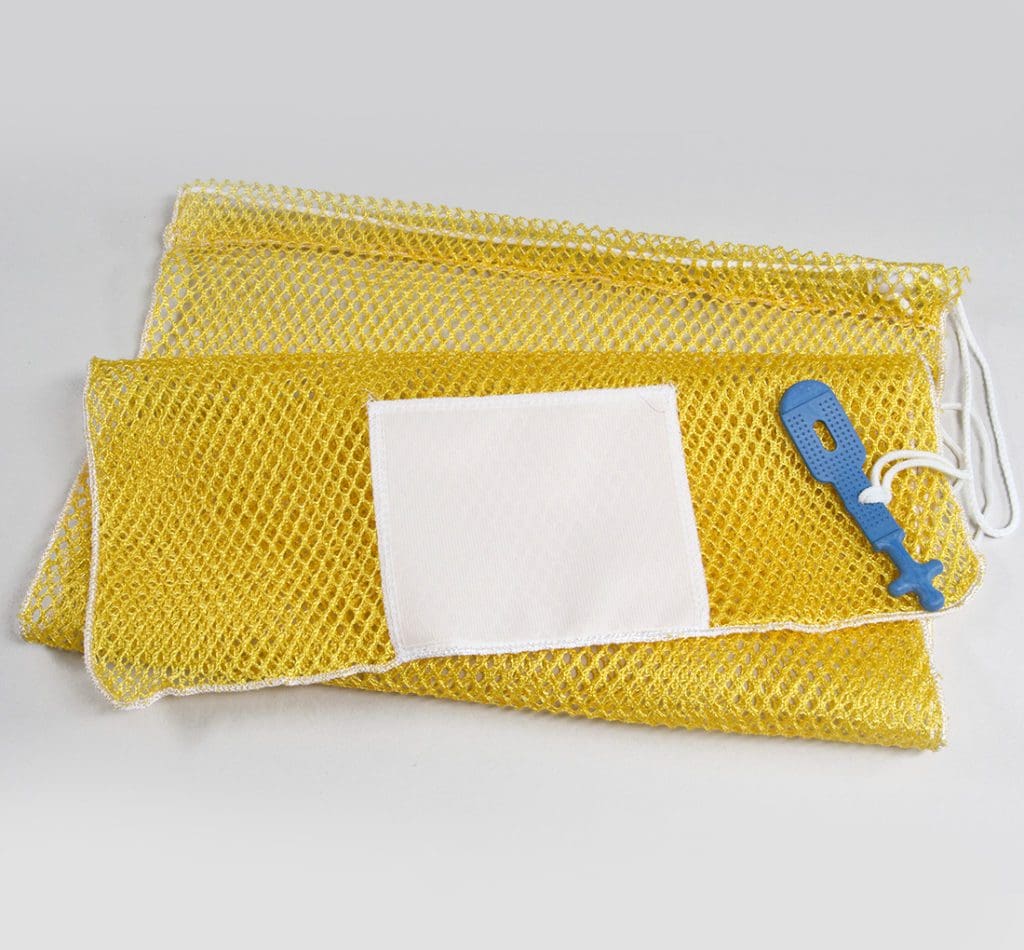 Mesh Laundry Bag with Rubber Closure, Buy Wholesale