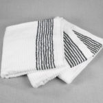 22x44 Super Gym Towels Black Stripe