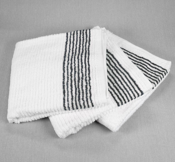 22x44 Super Gym Towels Black Stripe