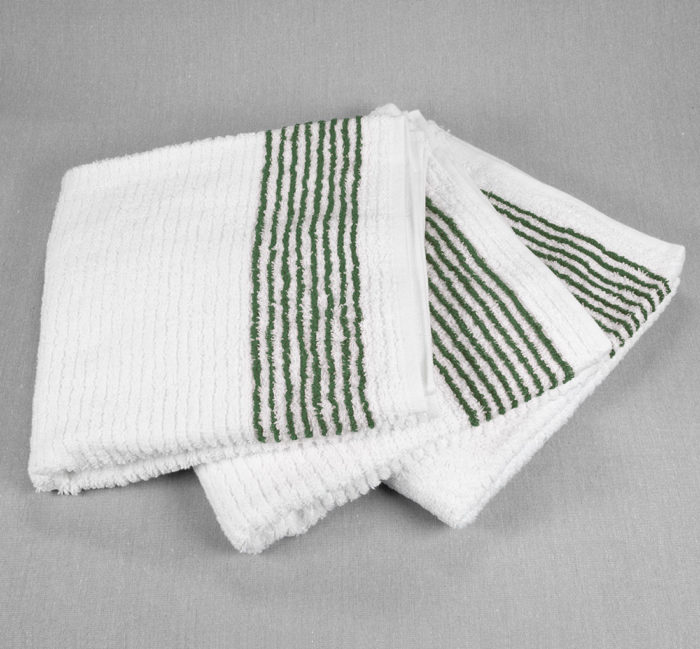 22x44 Super Gym Towels Green Stripe