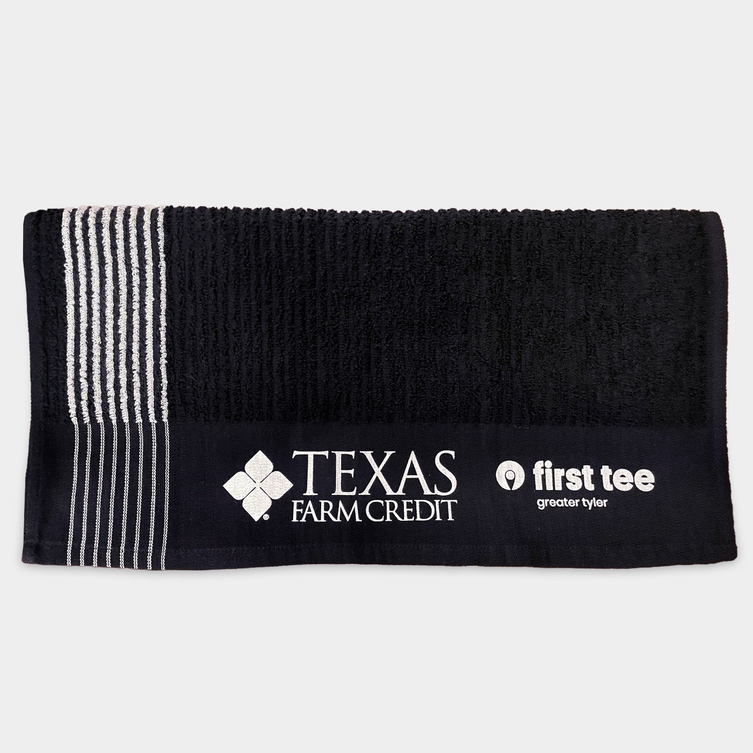 Custom Black Caddie Towel