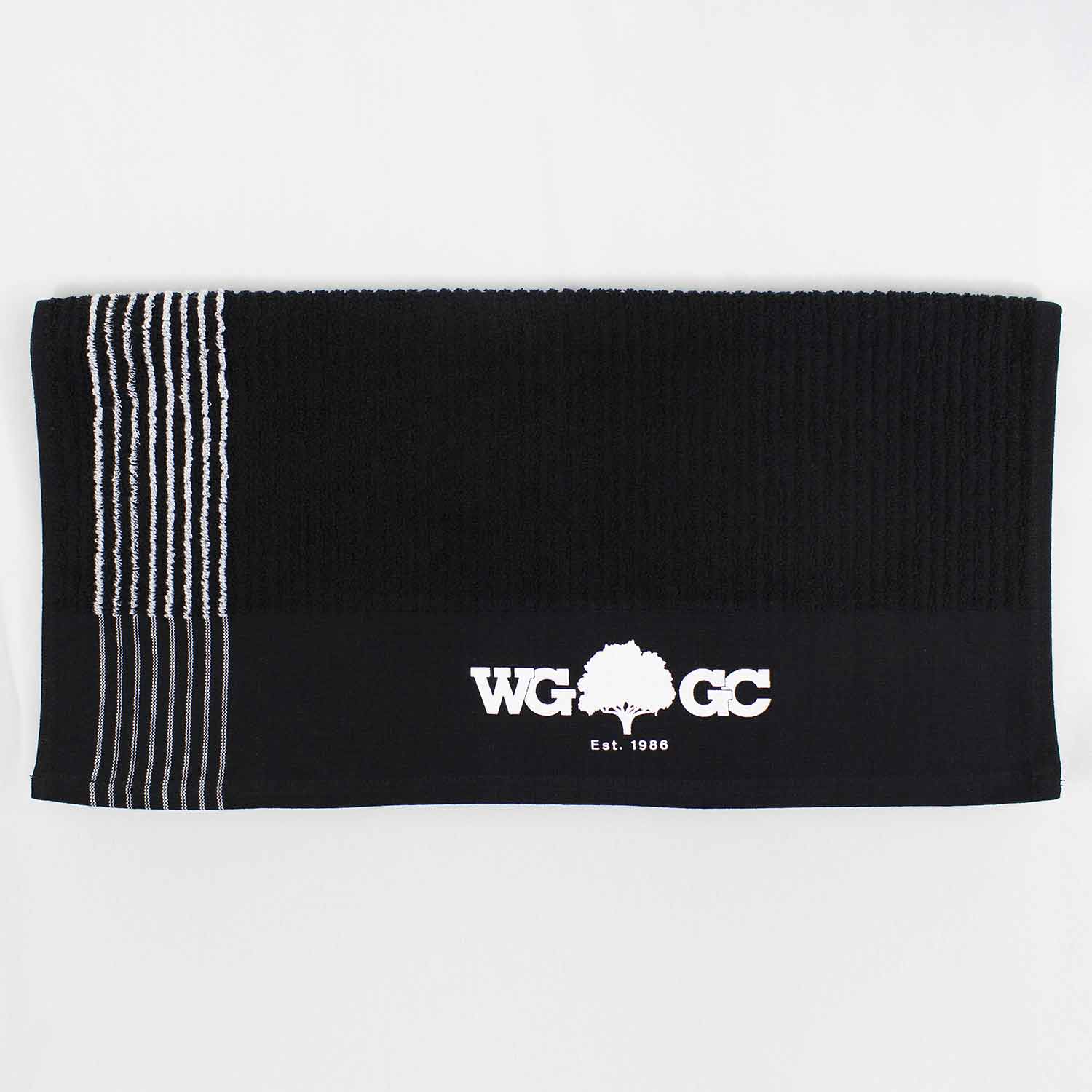 22x44 Black Super Gym Towels Custom Printed