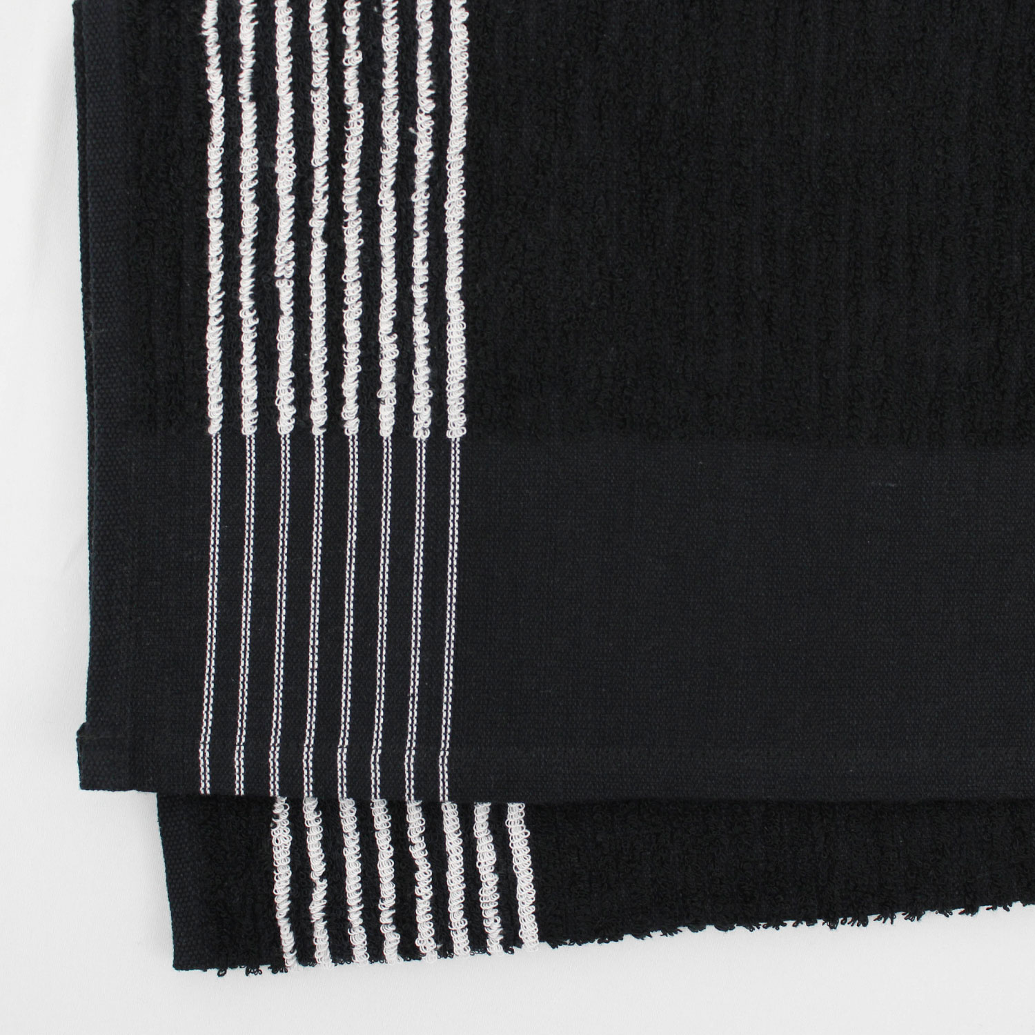 Closeup of Black Caddie Towel