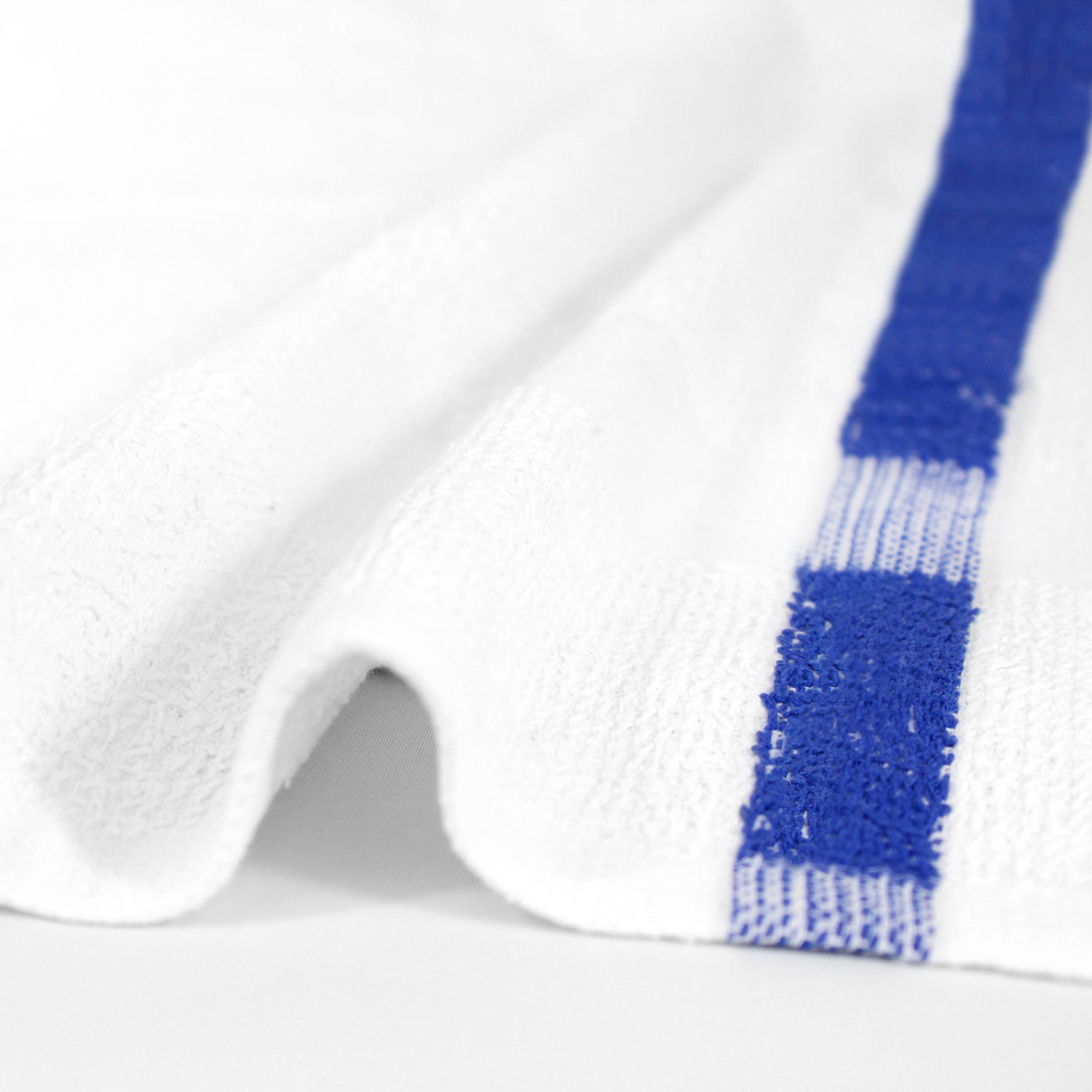 22x44 Blue Center Stripe Workout Towel