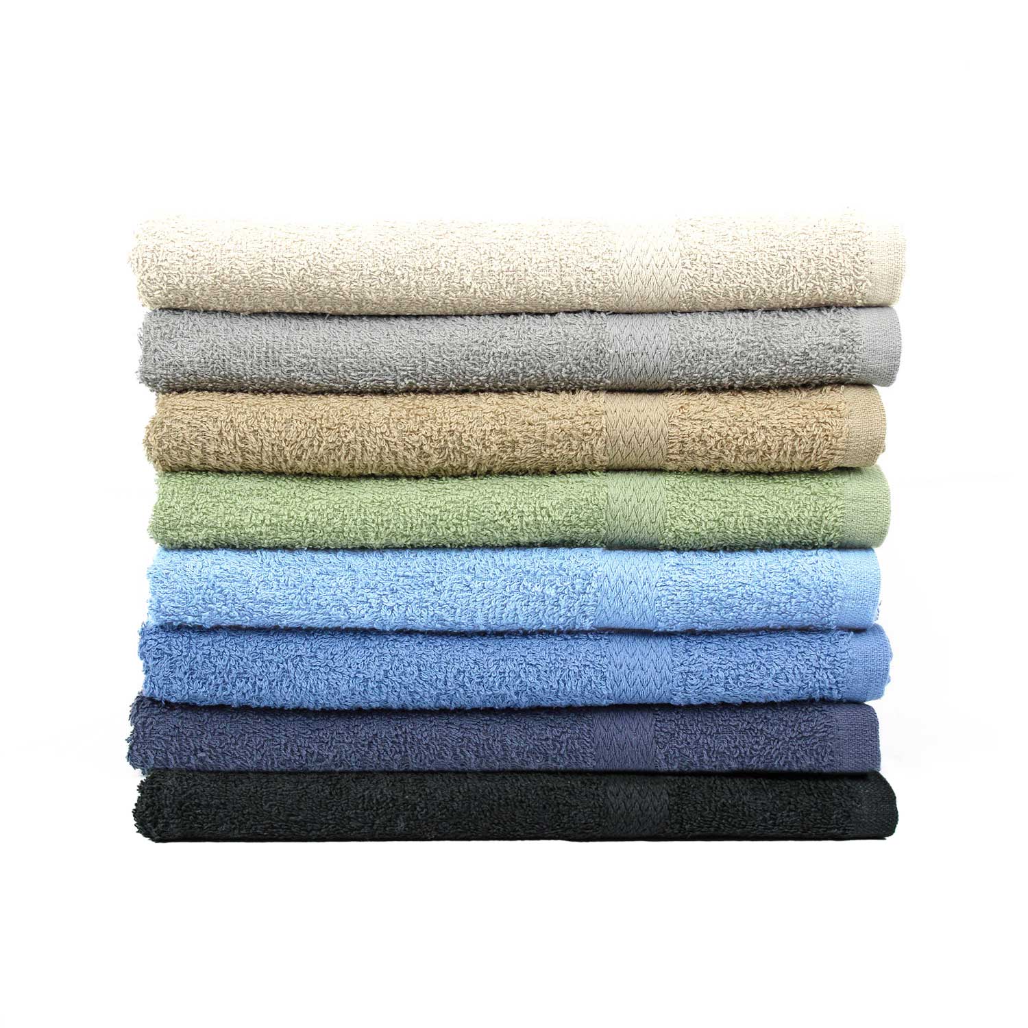 Stack of 22x44 Color Bench Towels