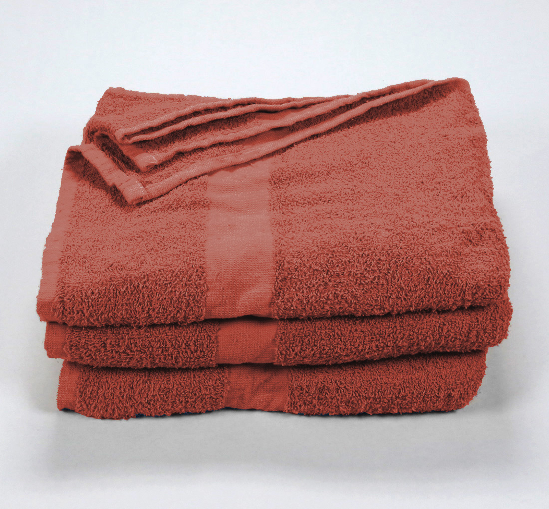 rust colored towels