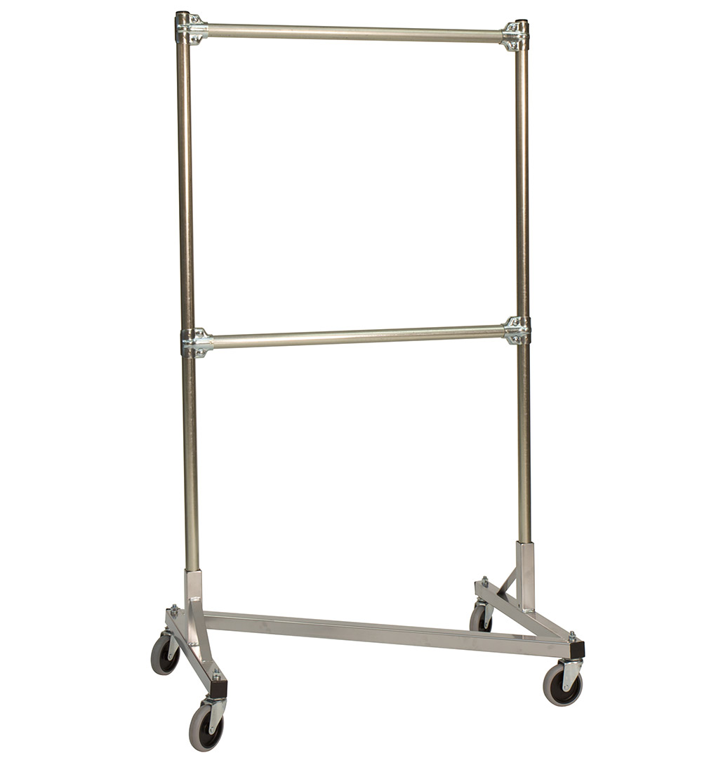 Double hotsell rolling rack
