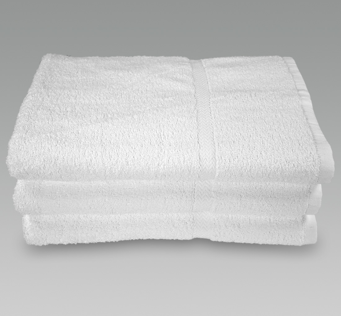 Economy Hotel Bath Towels 24X48 8lb Bulk