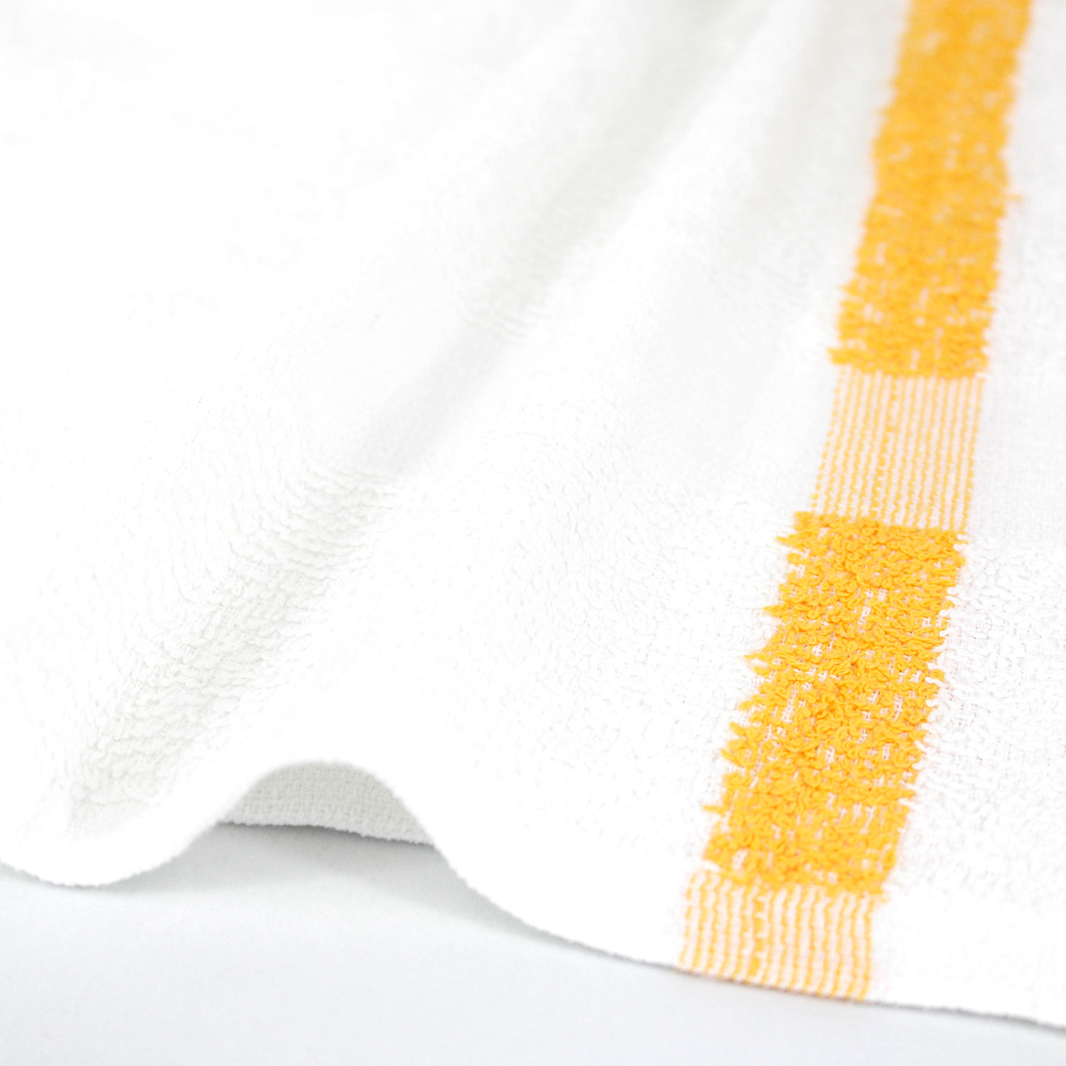 Yellow Center Stripe Workout Towels
