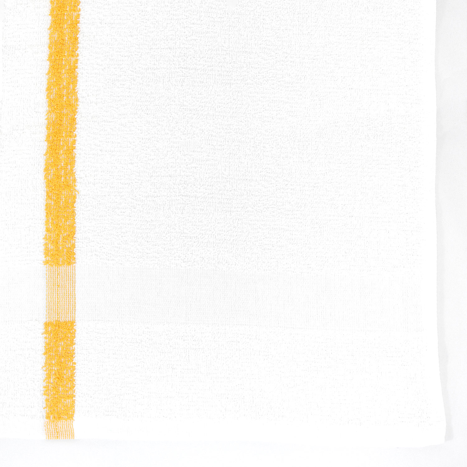 Yellow Center Stripe Workout Towels
