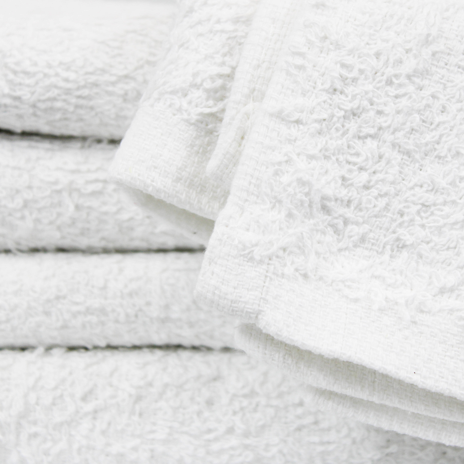 Closeup of 24×48 Premium White Gym Towels