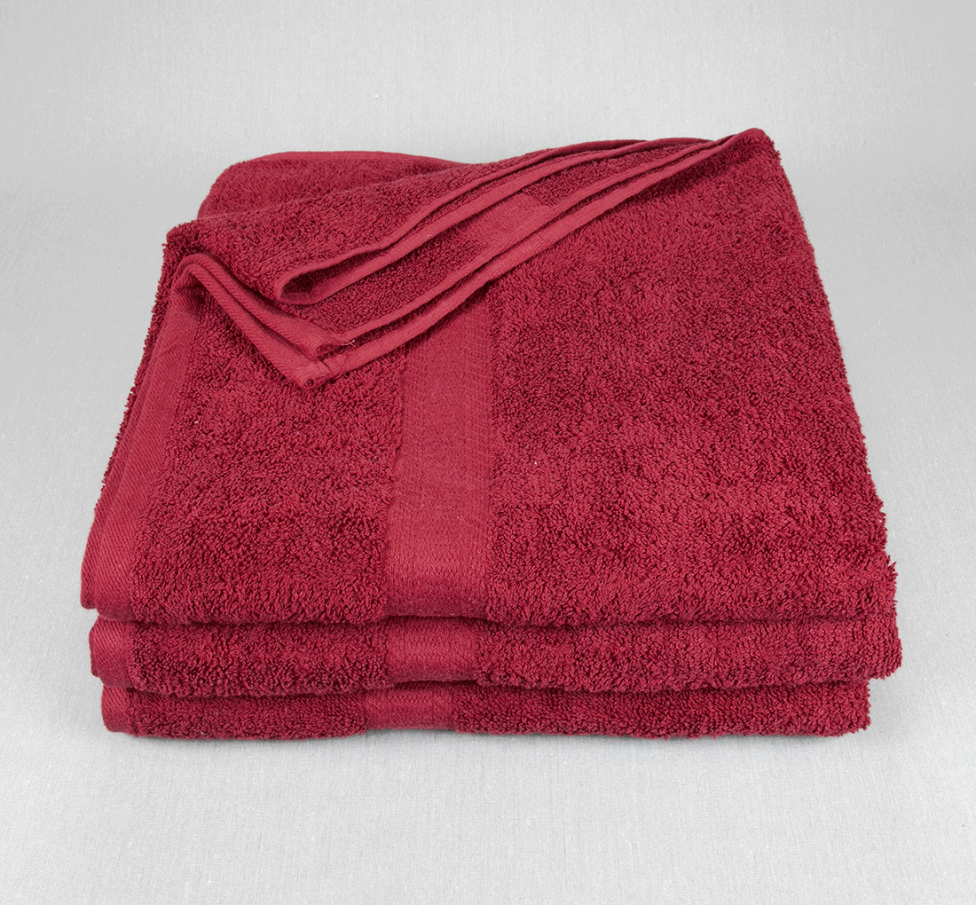27x52 Maroon Bath Towels, maroon gym towels, maroon golf club towels, maroon locker room towels, maroon towels in bulk wholesale