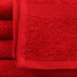 27x52 Red Bath Towel, Red shower towels, Red gym towels bulk and wholesale 12lb