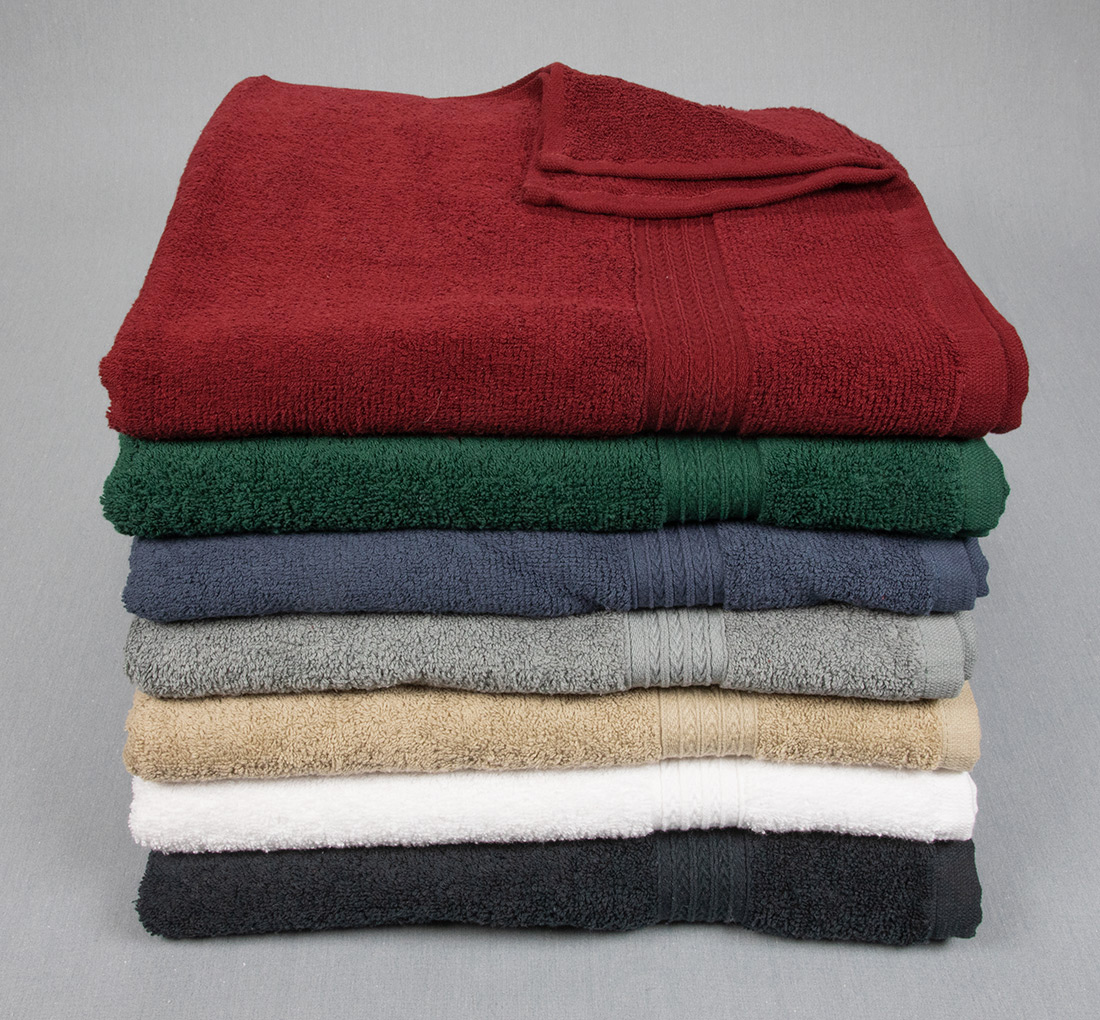 27x54 Color Bath Towels 14 lb/dz - Texon Athletic Towel