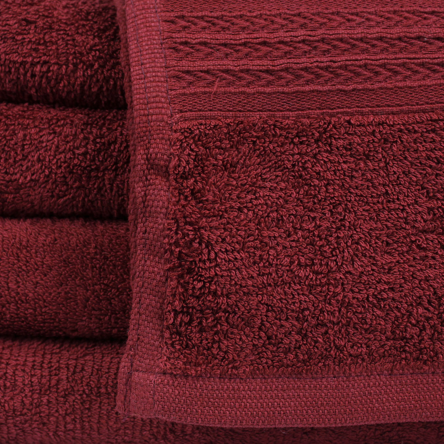Closeup of 27x54 Maroon Towel