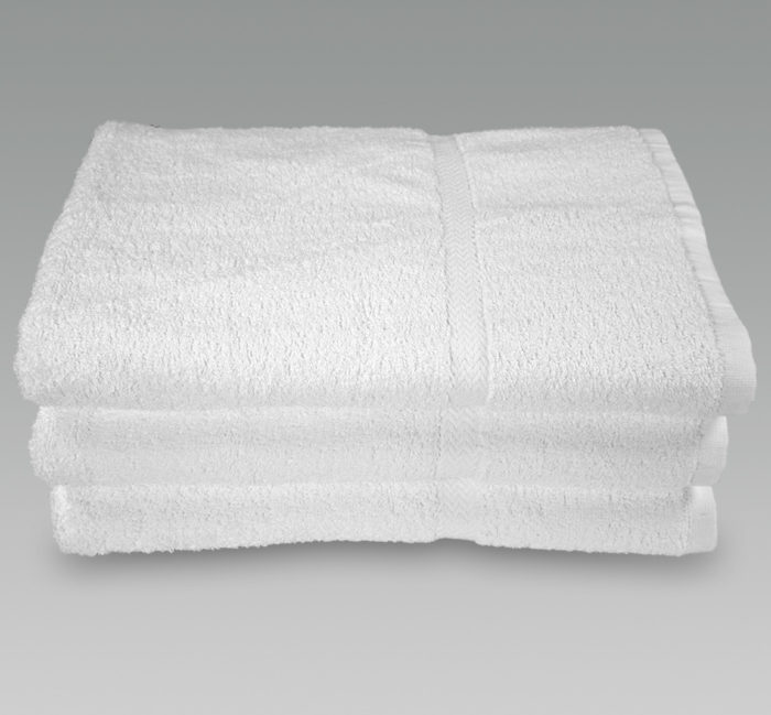27x54 White Bath Towel for Hotels
