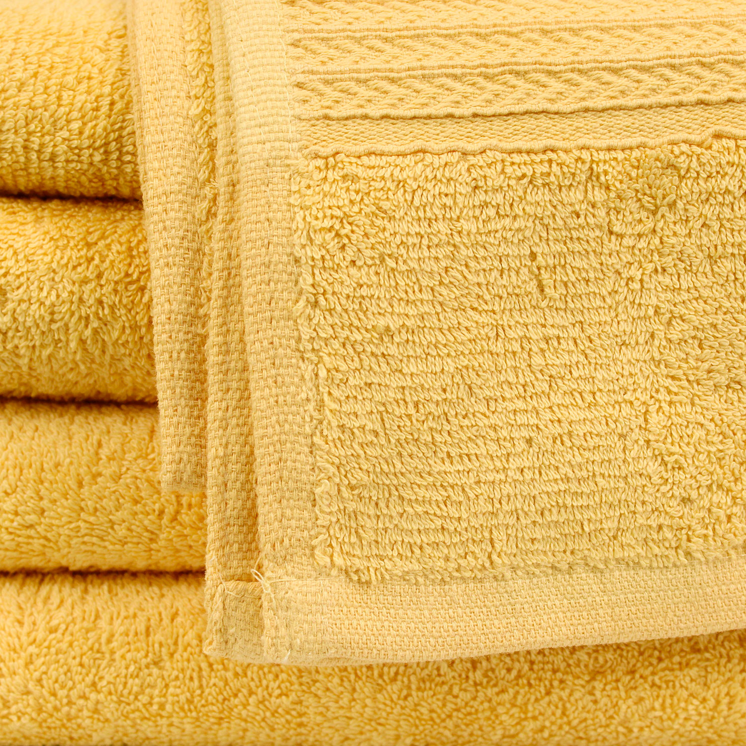 Closeup of 27x54 Yellow Towel