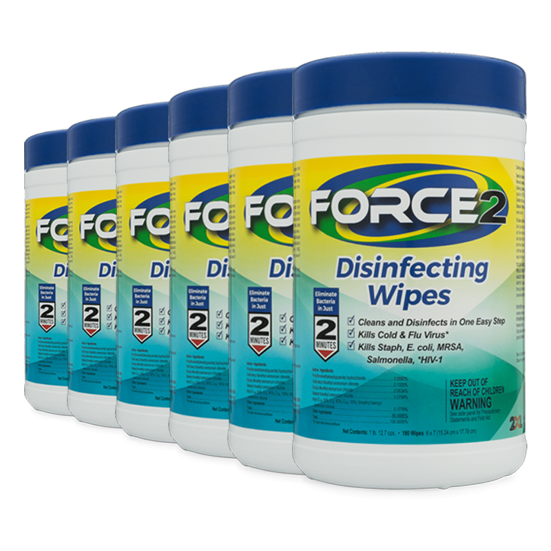 Force2 Disinfecting Wipes, 2XL406