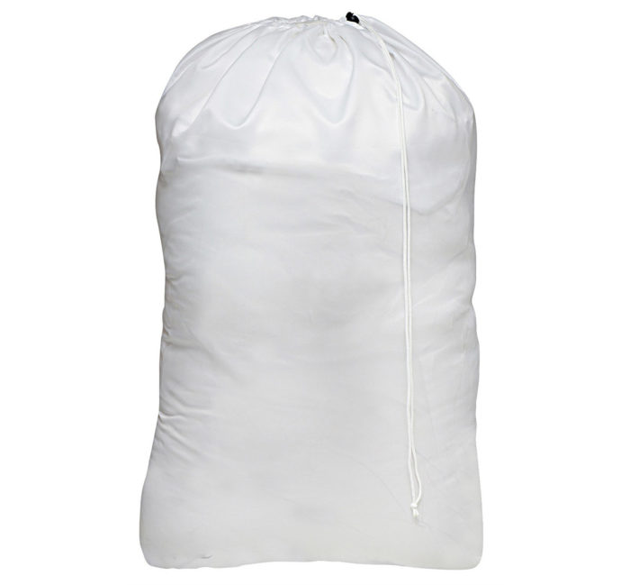 Laundry Bag White Plastic