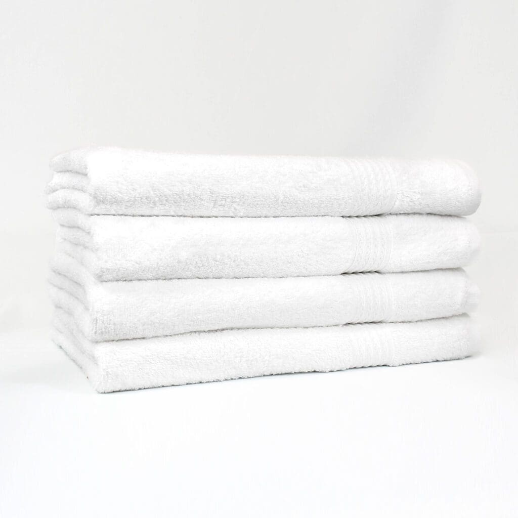 27x54 Premium White Bath/Hotel Towel, 17 lb/dz - Texon Athletic Towel