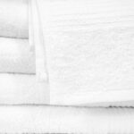 Closeup of 30x60 White Bath Sheet Towels