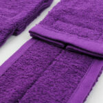 Purple Football Quarterback Towel 4x12