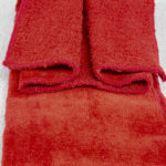 Red Football Quarterback Towel Fold 4x12
