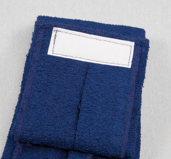 Royal Blue Football Quarterback Towel Tag 4x12