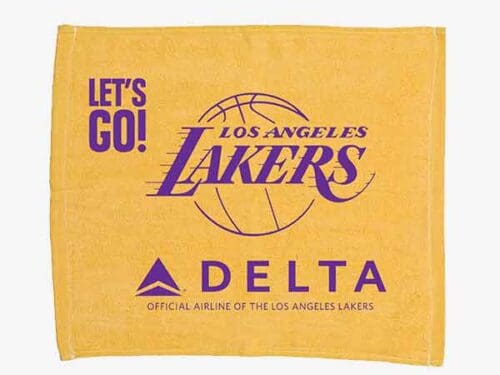 6 Lakers Rally Towel Example