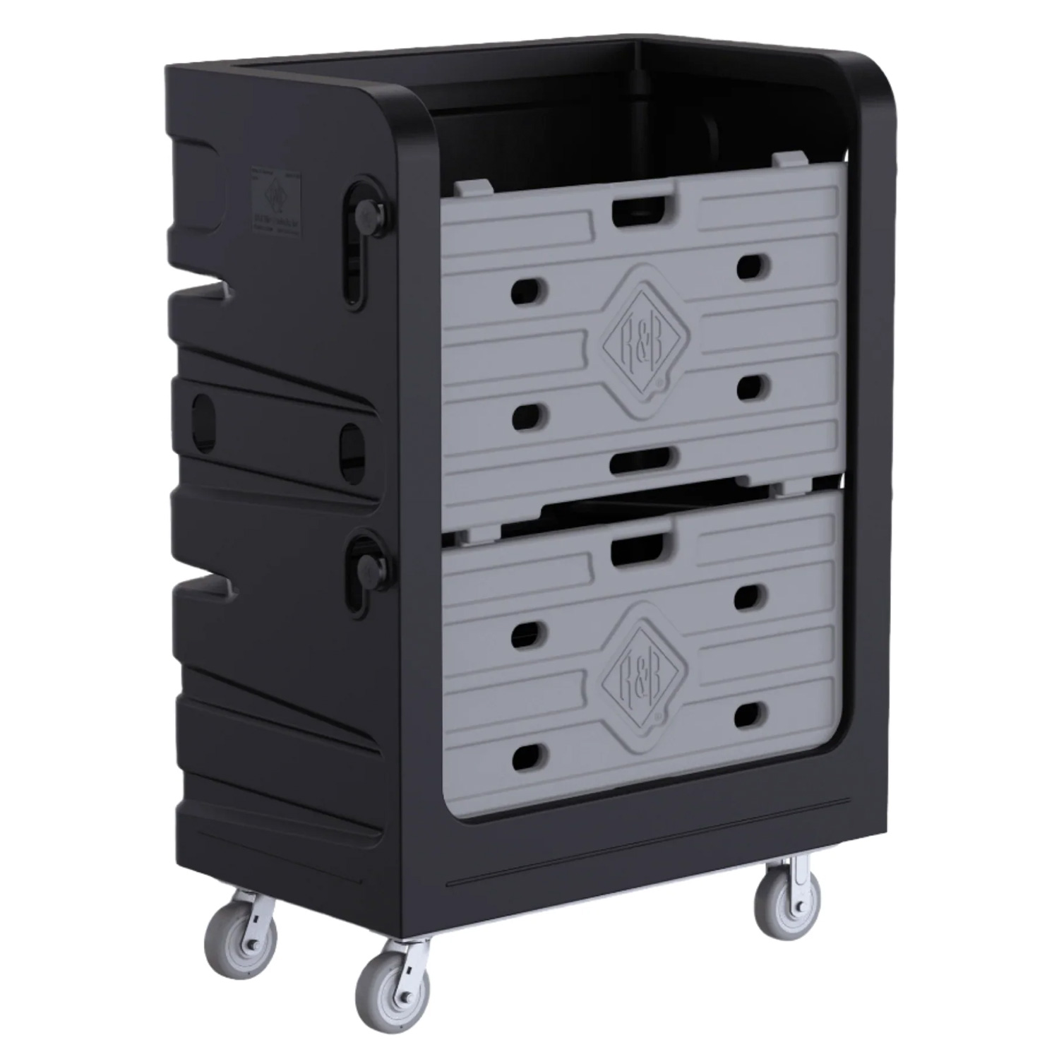 749blk Ps Transport Laundry Truck Closed Black