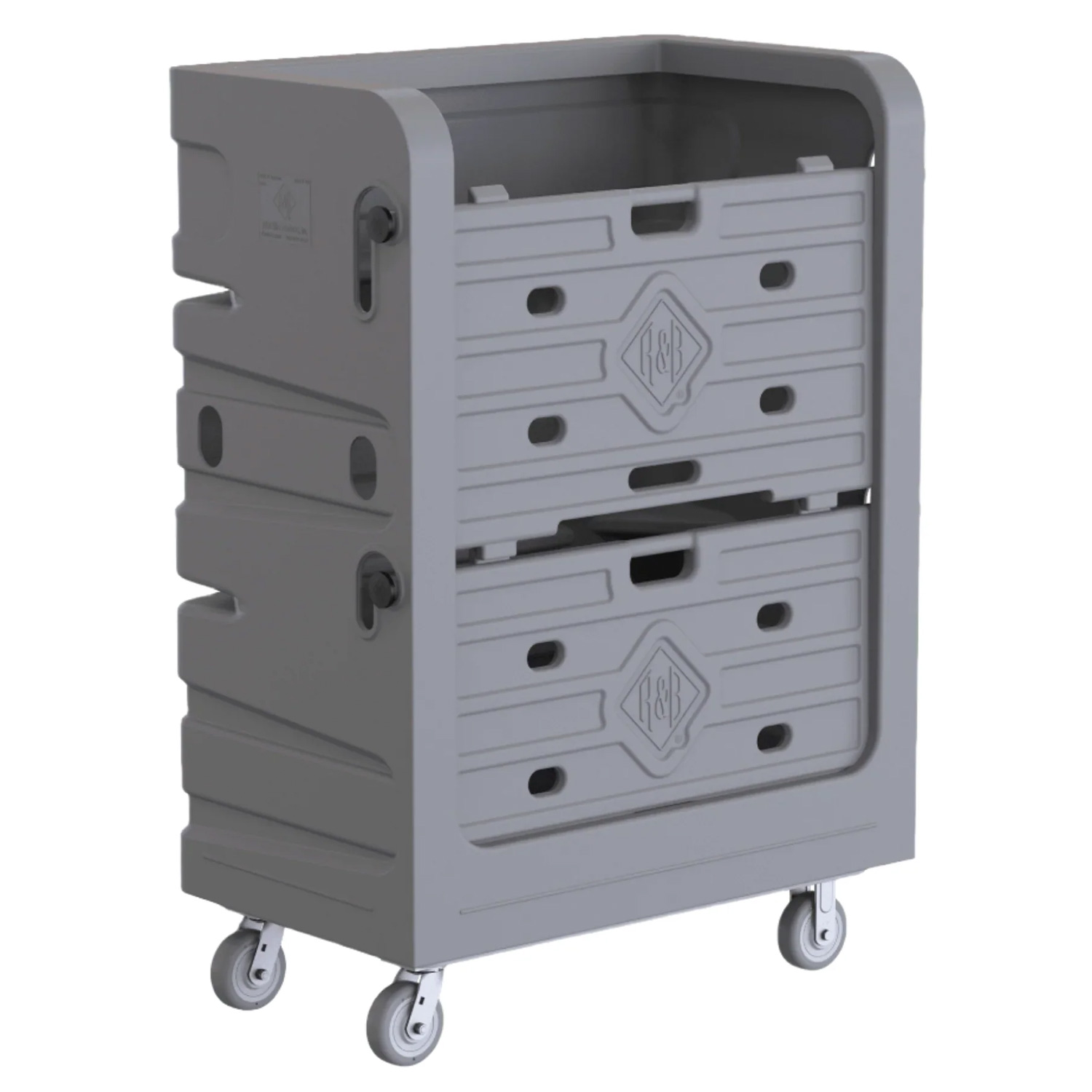 749g Ps Transport Laundry Truck Closed Grey