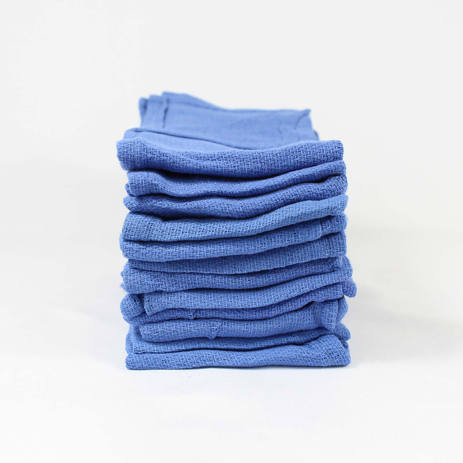 Blue Huck Surgical Towels, reclaimed surgical towels, huck towels