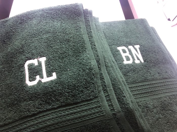 Custom Numbered Atheltic Towels