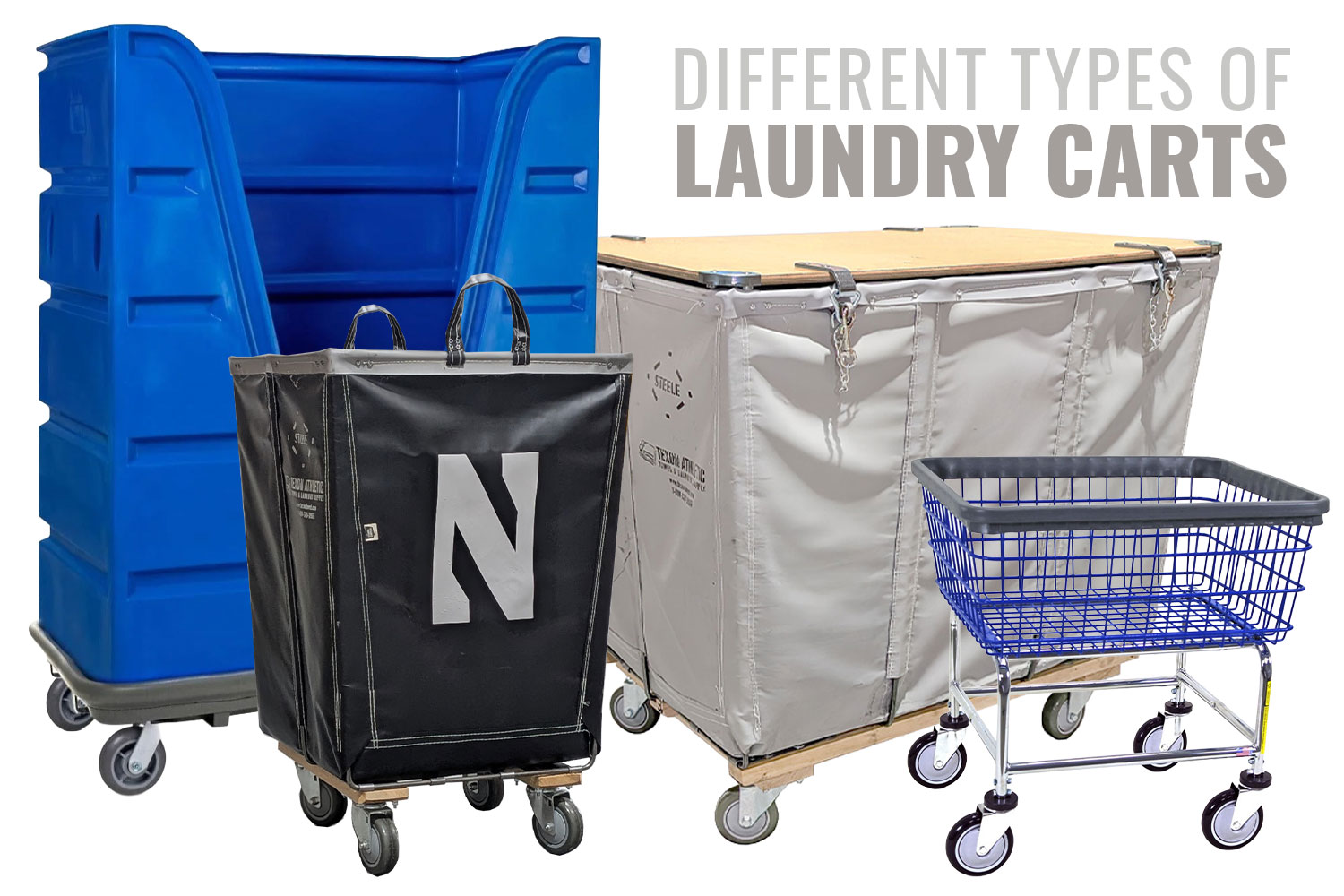Different Types Of Laundry Carts On Wheels