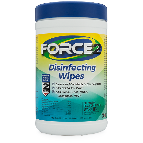 Force2 Disinfecting Wipes, 2XL406