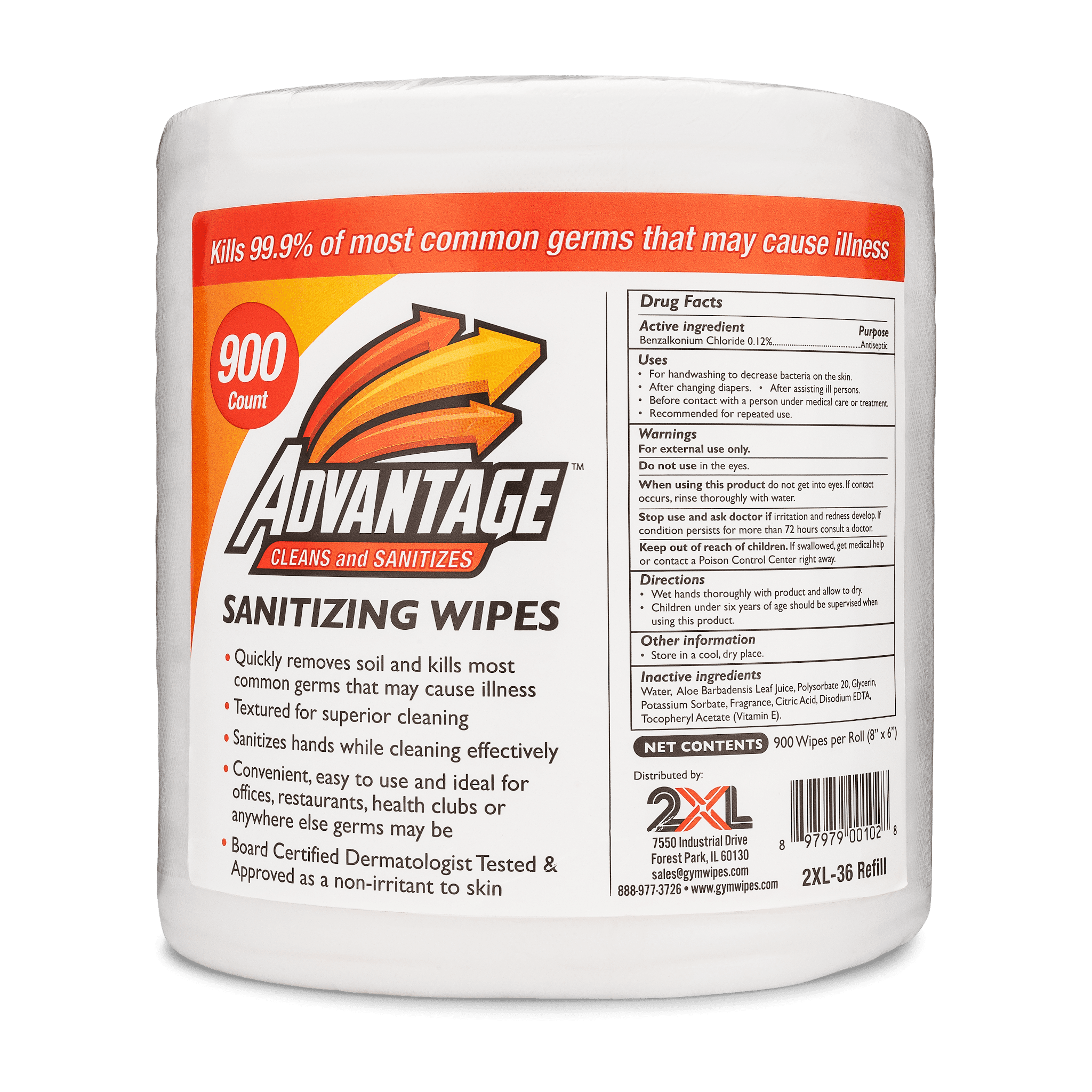 Gym Wipes, Advantage Disinfectant Wipes In Stock - Bulk & Wholesale